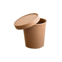 Kraftová papírová nádoba na polévku 470ml
